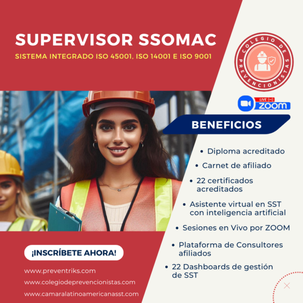 Supervisor SSOMAC ISO 45001,ISO 14001 e ISO 9001