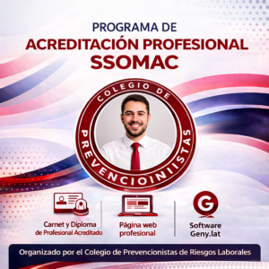 Acreditación profesional SSOMAC al Colegio de Prevencionistas de Riesgos Laborales