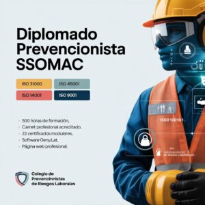 Diplomado Prevencionista de Riesgos Laborales SSOMAC ISO 31000, ISO 45001, ISO 14001 e ISO 9001